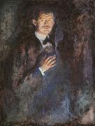 Edvard Munch Self Portrait with a Burning Cigarette china oil painting artist